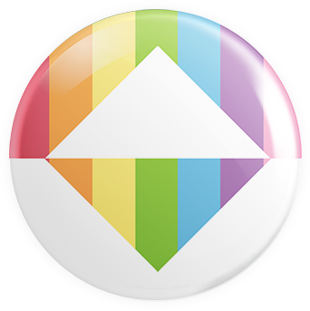 Triangular Pride Button