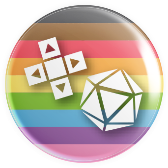 LGBTQ2S+ Flag Gaymer Button